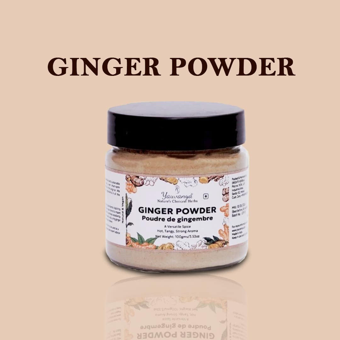 Yauvanya Ginger Powder 50g & 100g | Strengthens Immunity & Helps Fight Cough & Cold - Image 2