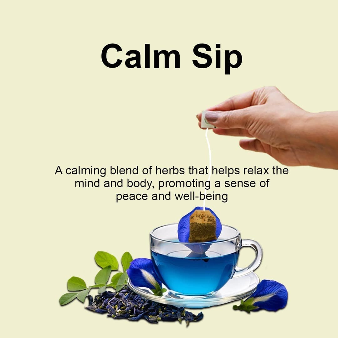 Yauvanya Herbal Infusions Variety Pack 50g | 4 Blends: Gut Balance, Relief Sip, Calm Sip & Gluco Guard - Image 3